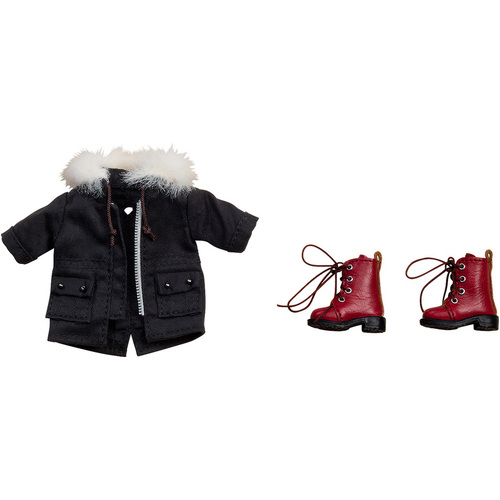 Nendoroid Doll Warm Clothing Set Boots & Mod Coat (Black)