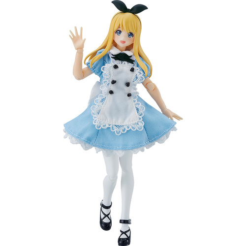 figma Female Body (Alice) with Dress + Apron Outfit