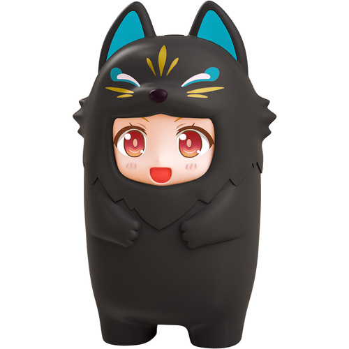 Nendoroid More Kigurumi Face Parts Case (Black Kitsune)