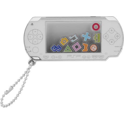 -PRE ORDER- PlayStation PSP Rattle Acrylic Keychain White Version