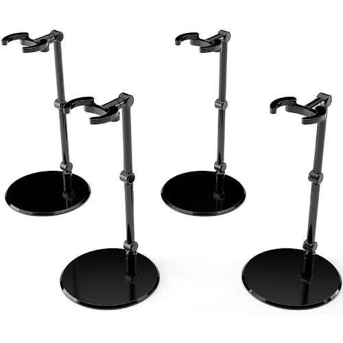 -PRE ORDER- The Simple Stand Mini x4 Black For Small Figures & Chibi Figures