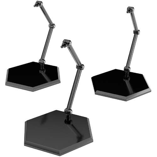 -PRE ORDER- The Simple Stand x3 Black For Figures & Models Hex Type