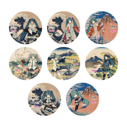 -PRE ORDER- Katsushika Hokusai x Hatune Miku Pinback Button [BLIND BOX]