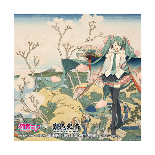 -PRE ORDER- Hatsune Miku Katsushika Hokusai iXima Sticker Shinagawa Gotenyama on the Tokaido