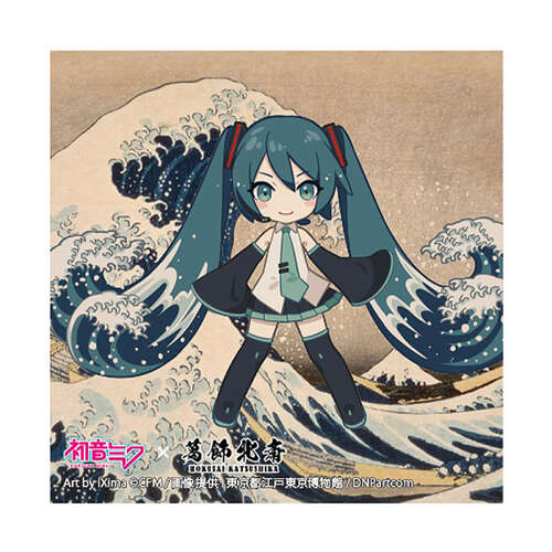 -PRE ORDER- Hatsune Miku Katsushika Hokusai iXima Sticker The Great Wave off Kanagawa (Chibi Character)