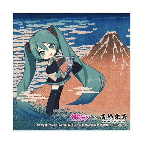 -PRE ORDER- Hatsune Miku Katsushika Hokusai iXima Sticker Fine Wind, Clear Morning (Chibi Character)