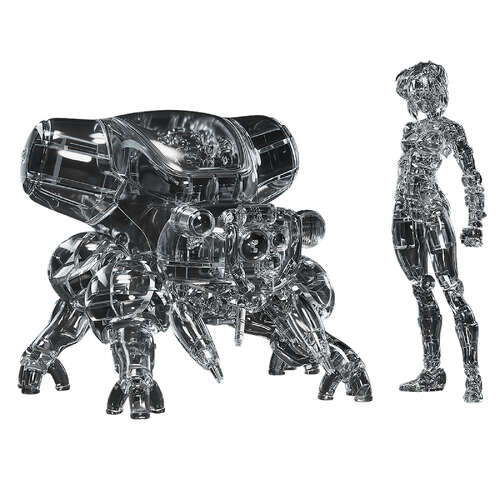 -PRE ORDER- PLAMAX Minimum Factory MF-96 Motoko Kusanagi with Fuchikoma Thermoptic Camouflage Version 1/20 Scale [MODEL KIT]