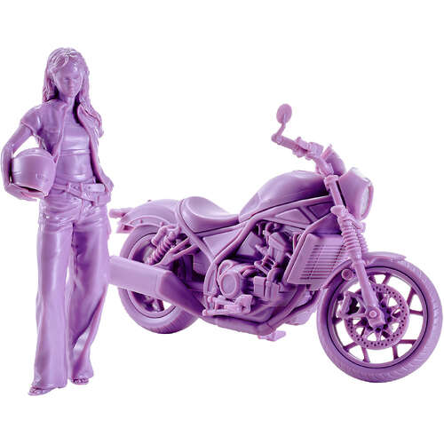 -PRE ORDER- PLAMAX MF-101 Riders Portrait Honda Rebel 1100 Lavender 1/20 Scale [MODEL KIT]