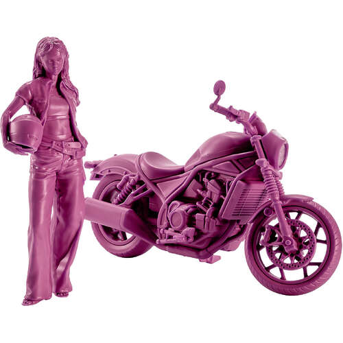 -PRE ORDER- PLAMAX MF-101 Riders Portrait Honda Rebel 1100 Wine Red 1/20 Scale [MODEL KIT]