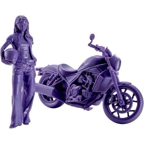 -PRE ORDER- PLAMAX MF-101 Riders Portrait Honda Rebel 1100 Navy 1/20 Scale [MODEL KIT]