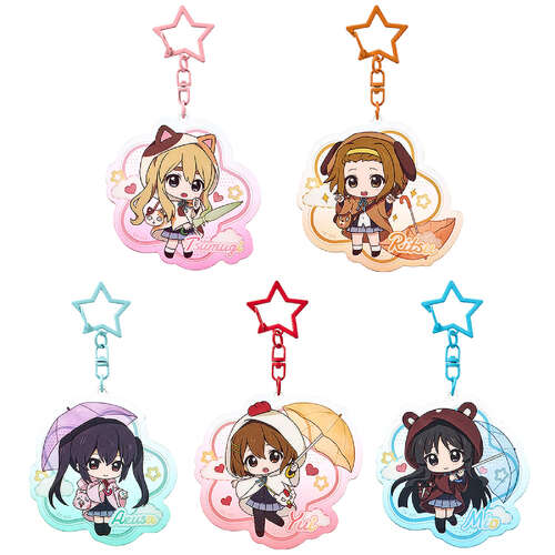 -PRE ORDER- K-ON! Fluffy Rain Series Collectible Acrylic Keychain [BLIND BOX]