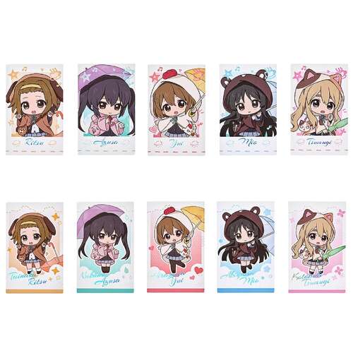 -PRE ORDER- K-ON! Fluffy Rain Series Collectible Instant Photo Style Card (2 Piece Set) [BLIND BOX]