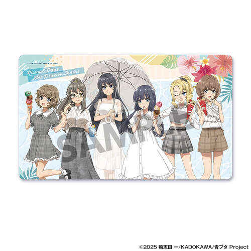 -PRE ORDER- Rascal Does Not Dream Original Illustration Rubber Mat Vacances Ver.