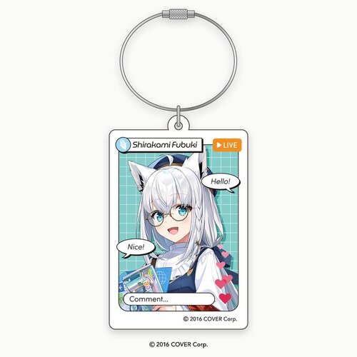 hololive Meet 2024 Livestream-style Acrylic Keychains Shirakami Fubuki