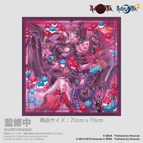 -PRE ORDER- Bayonetta The Gates of Hell x IIJAN Scarf Bayonetta 1 & 2 Memorial Art by Mari Shimazaki