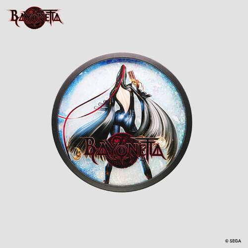 -PRE ORDER- Bayonetta Glitter Coaster - Package Art