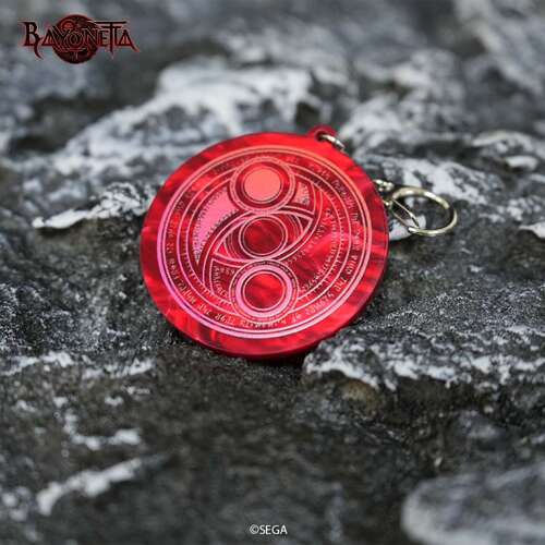 -PRE ORDER- Bayonetta Marble-Style Keychain Magic Circle