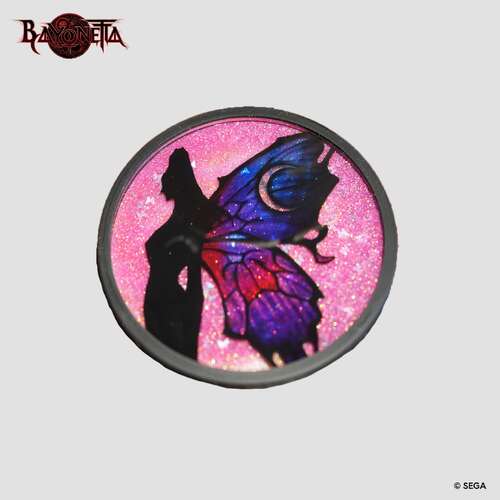 -PRE ORDER- Bayonetta Glitter Coaster - Butterfly