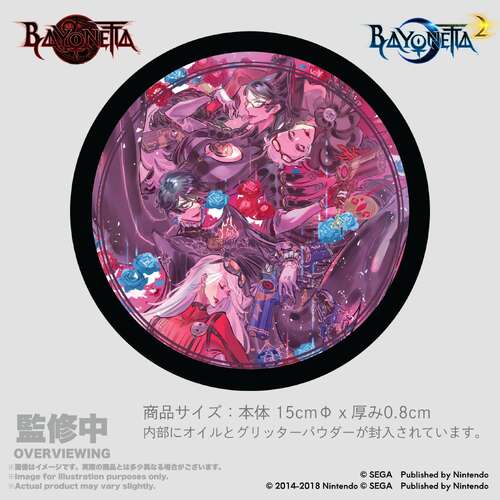 -PRE ORDER- Glitter Coaster Bayonetta 1 & 2 Memorial Art by Mari Shimazaki
