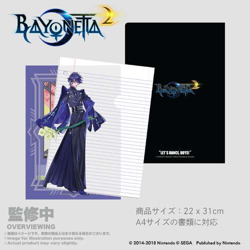 -PRE ORDER- Bayonetta 2 A4 Clear File Event Key visual by Mari Shimazaki