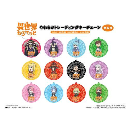 Isekai Quartet Yawaraka Trading Key Chain