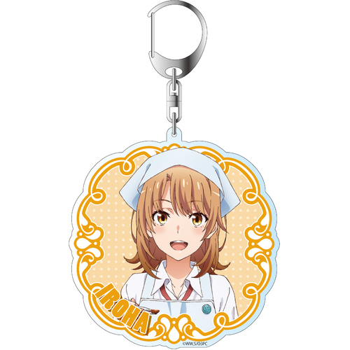 Original Illustration Iroha Apron Acrylic Key Chain