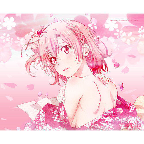 My Youth Romantic Comedy Is Wrong, As I Expected ​Original Illustration Kimono Yui Canvas Panel