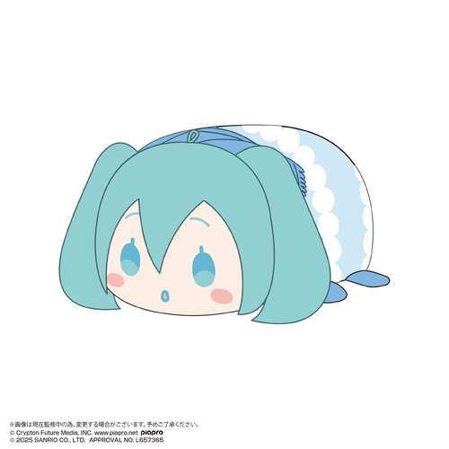 -PRE ORDER- MC-24 Hatsune Miku x Cinnamoroll Potekoro Mascot (M Size) 3 E Hatsune Miku (Muffler)
