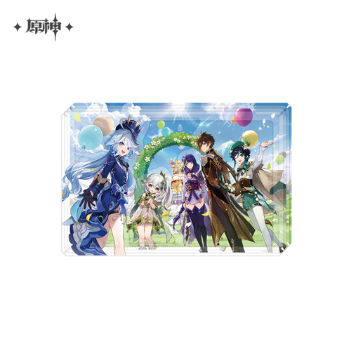 -PRE ORDER- Genshin Impact Layered Acrylic Collection Theater 3rd Anniversary Greetings Illustration