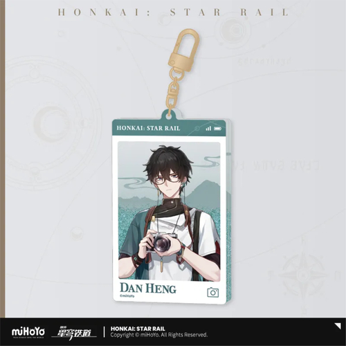 Honkai: Star Rail Dan Heng Express Travel Notes Glitter Block Charm Dan Heng
