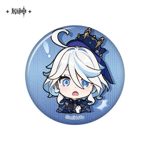 Genshin Impact Court of Fontaine Series Chibi Chara Can Badge Furina