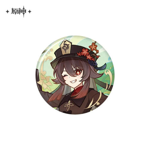 Genshin Impact Waterborne Poetry Themed Series Badge Hu Tao