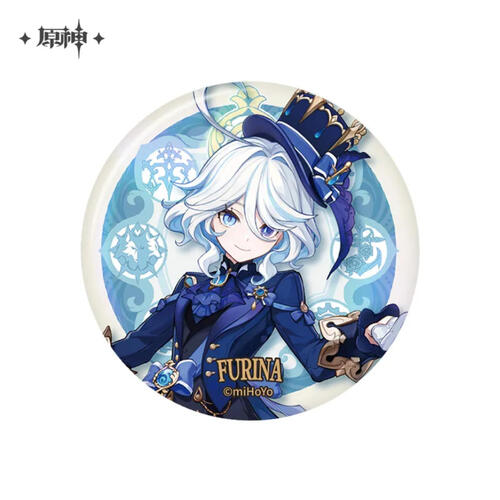 Genshin Impact Court of Fontaine Series Theme Chara Can Badge Furina Fan