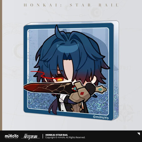 Honkai: Star Rail Pom-Pom Gallery Glitter Fridge Magnet Blade