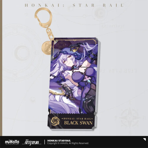Honkai: Star Rail The Nihility Acrylic Strap Black Swan