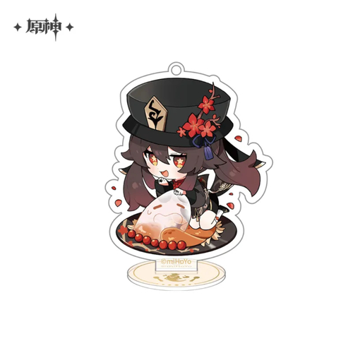 Genshin Impact Delicious Party Theme Series Character Acrylic Stand Hu Tao