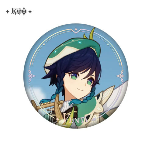 Genshin Impact Character PV Series Can Badge Venti
