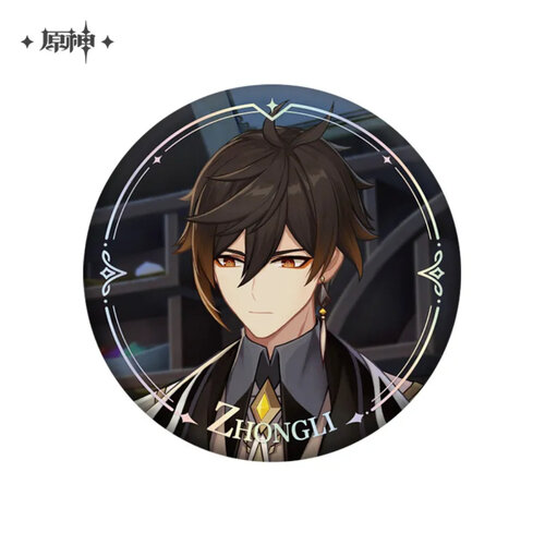 Genshin Impact Character PV Series Can Badge Zhongli