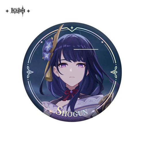 Genshin Impact Character PV Series Can Badge Raiden Shogun