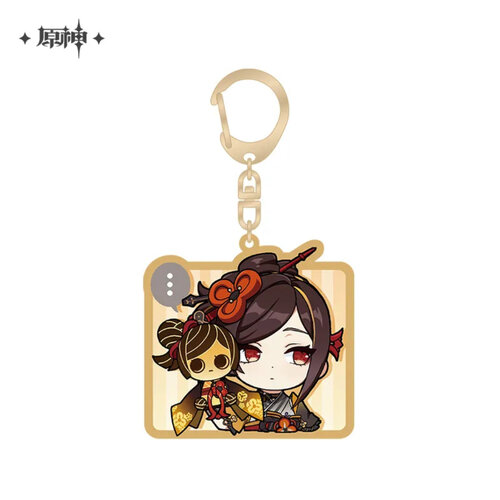 Genshin Impact Chibi Emoji Chara Acrylic Strap Chiori