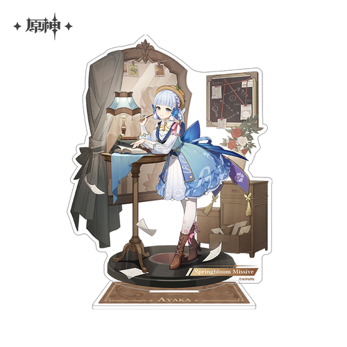 Genshin Impact Teyvat Style - Flower Between Pages Acrylic Stand Kamisato Ayaka