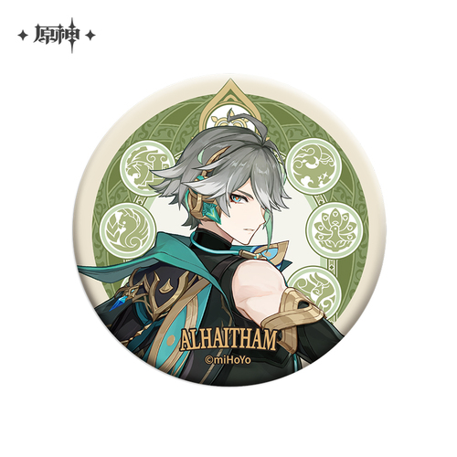 Genshin Impact Sumeru Castle Series Character Can Badge Alhaitham