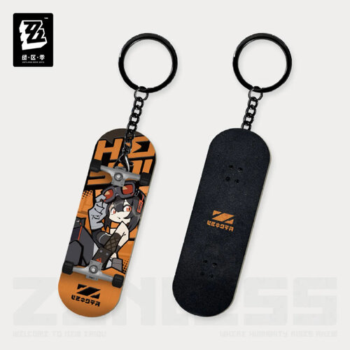 Zenless Zone Zero Ridu Series Belobog Heavy Industries Skateboard Keychain Grace