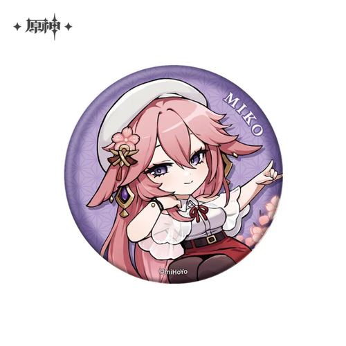 Genshin Impact Outing Theme Series Chibi Can Badge Yae Miko