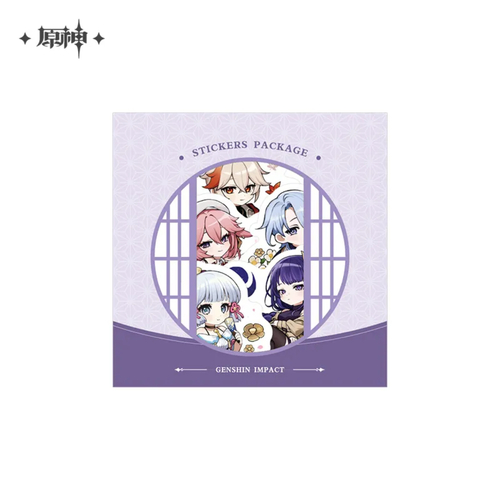 Genshin Impact Outing Theme Series Chibi Sticker Pack