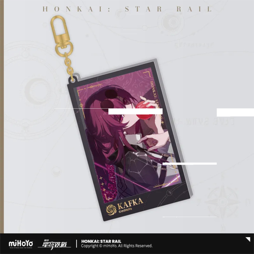 Honkai: Star Rail Departure Countdown Glitter Acrylic Keychain Kafka
