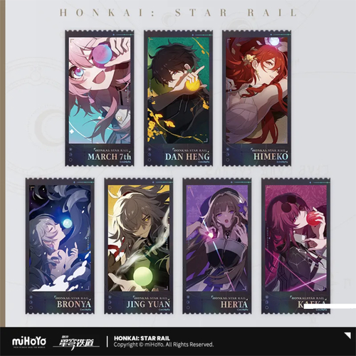 -PRE ORDER- Honkai: Star Rail Departure Countdown Holographic Ticket Set