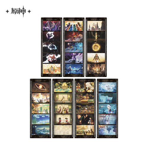 Genshin Impact Glance at the Transient World Series Film Style Bookmark Set Liyue Harbor Style