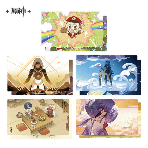 Genshin Impact Glance at the Transient World Series Postcard Set Changing Image
