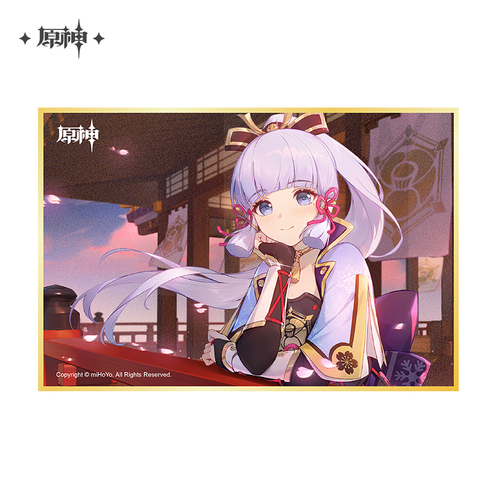 Genshin Impact Firefly ACG Carnival 2023 Event Merchandise: Kamisato Ayaka Acrylic Shikishi